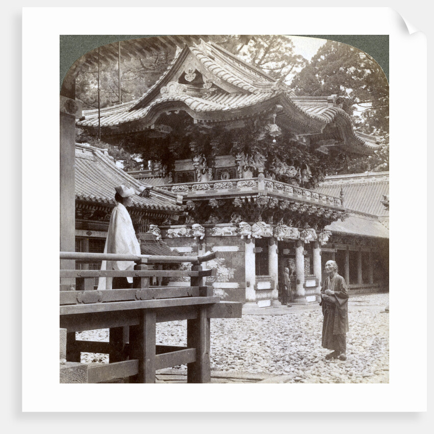 Yomeimon (gate), Buddhist Temple of Yakushi, Nikko, Japan by Underwood & Underwood