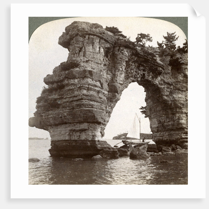 Rock arch in Matsushima Bay, south-east Japan by Underwood & Underwood