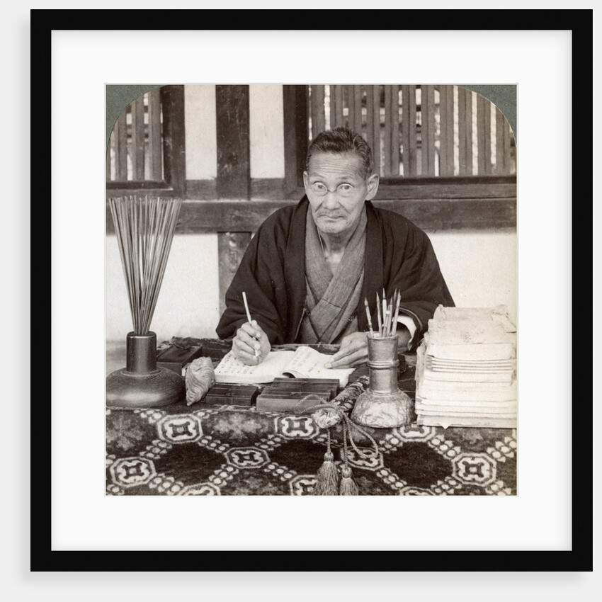 Fortune teller, Inari Temple, Kyoto, Japan by Underwood & Underwood