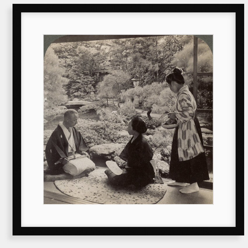 The gardens of the home of Mr Y Namikawa, leader in the art industries, Kyoto, Japan by Underwood & Underwood