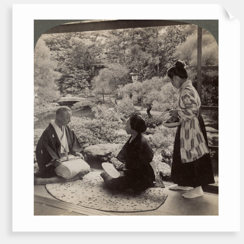 The gardens of the home of Mr Y Namikawa, leader in the art industries, Kyoto, Japan by Underwood & Underwood