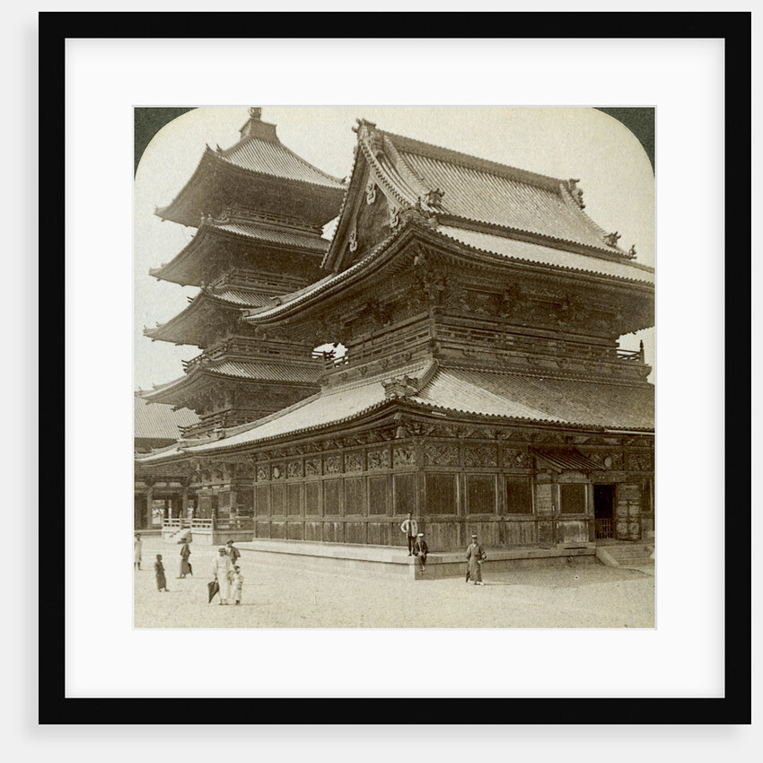 Stately splendour of the Shitenno-ji Temple, Osaka, Japan by Underwood & Underwood