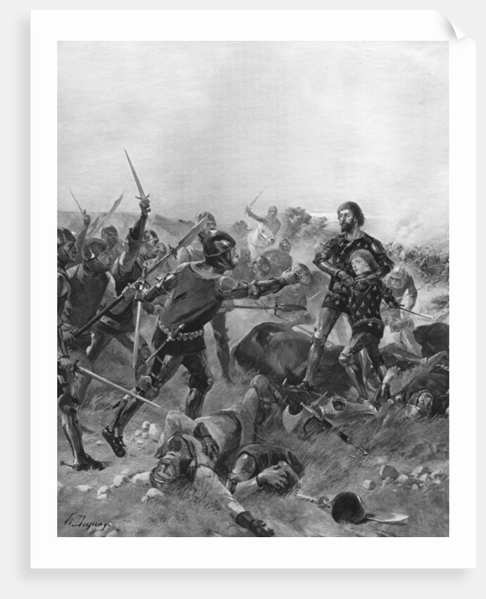 Battle of Poitiers, France by Anonymous