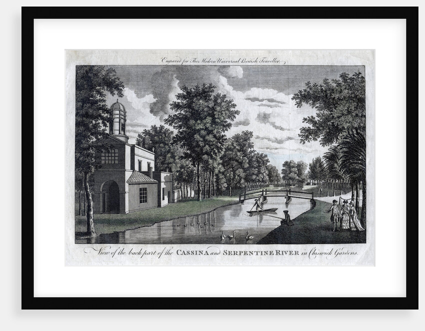View of the back part of the Cassina and Serpentine River in Chiswick Gardens by Anonymous