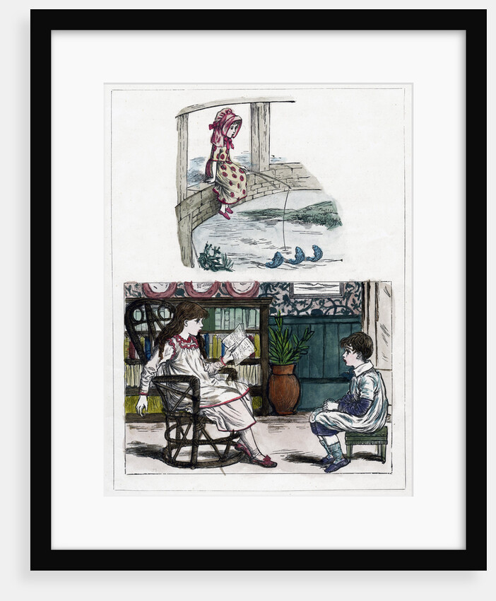 A print from The Little Folk's Nature Painting Book by Kate Greenaway by Anonymous