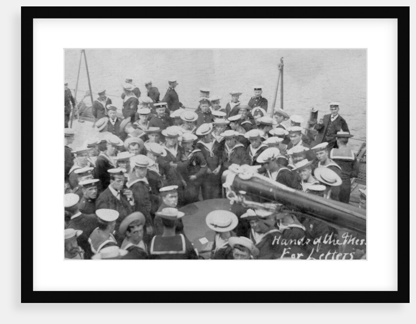 Mail call on board a ship by Anonymous