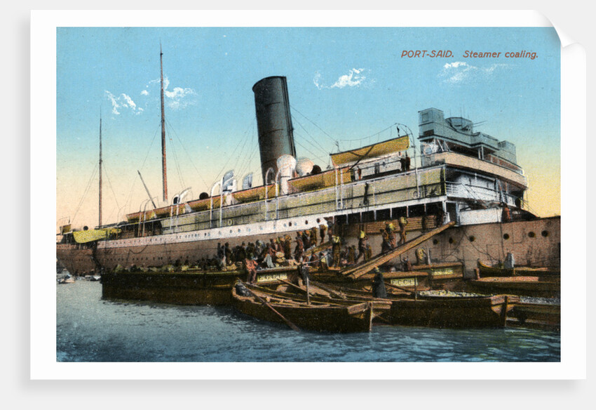 Steamer coaling, Port Said, Egypt by Anonymous