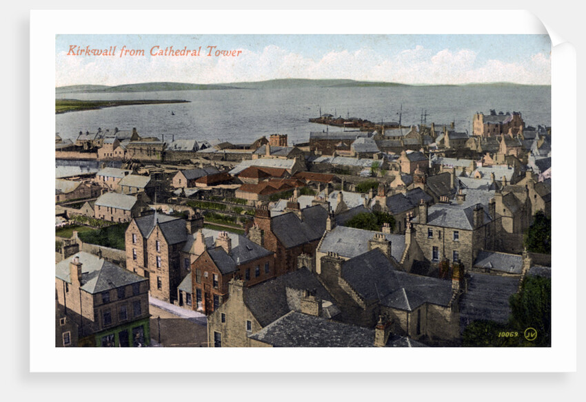 Kirkwall from the Cathedral tower, Orkney, Scotland by Anonymous