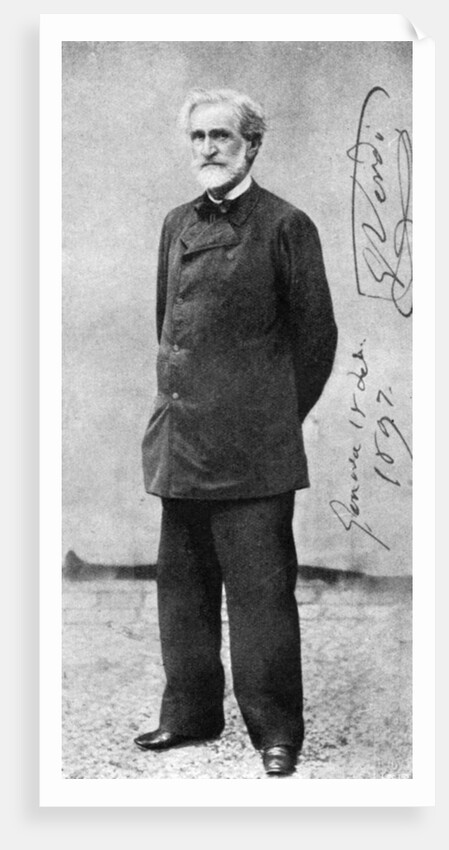 Giuseppe Verdi, Italian Romantic composer, aged 84 by J Milne