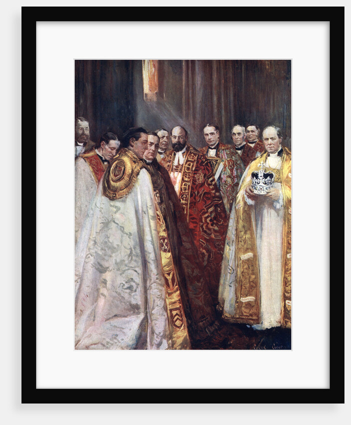 The Archbishop of Canterbury and York, and other prelates, the Coronation by Anonymous