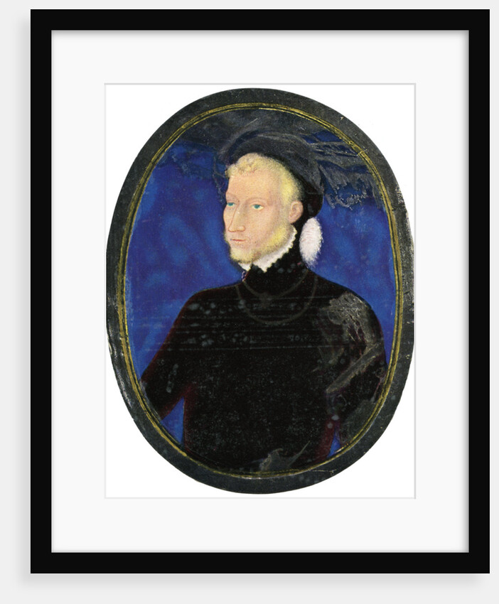 Portrait of a man, enamel, painted on copper by Leonard Limosin