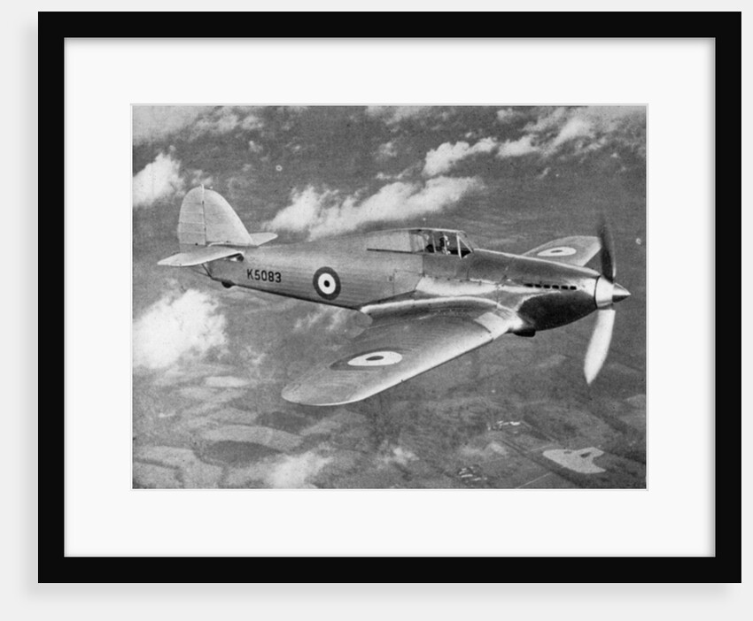 Prototype Hawker Hurricane being test flown by Flight Lieutenant PWS Bulman by Anonymous