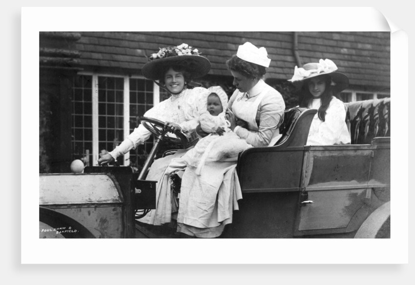 Ellaline Terriss, British actress, with her daughter and baby by Anonymous