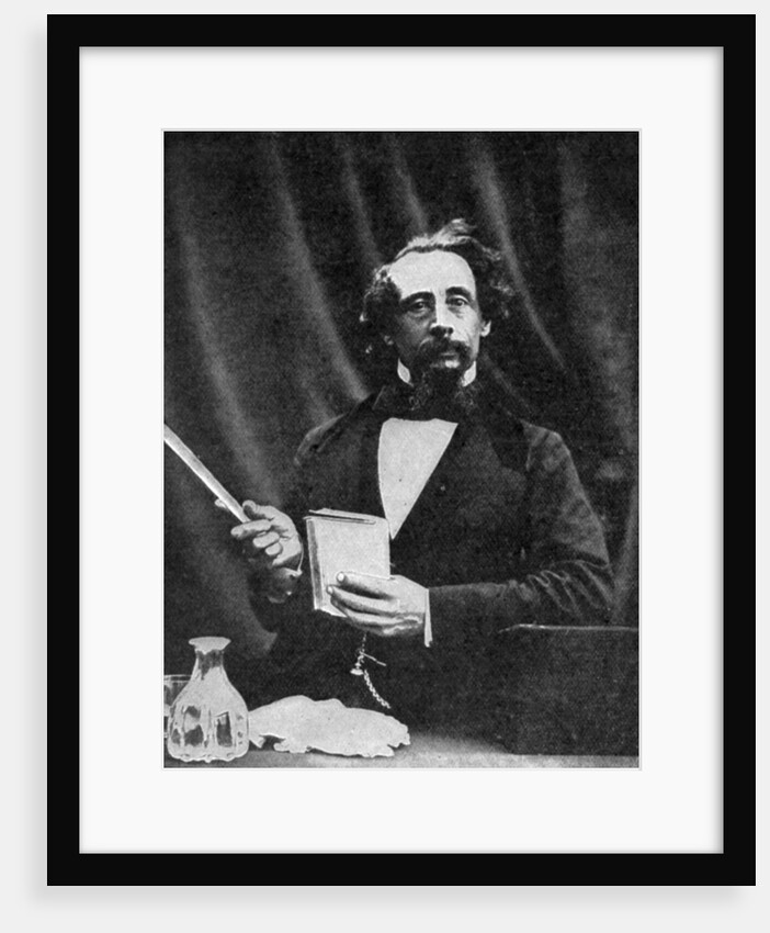 Charles Dickens giving a reading by Herbert Watkins