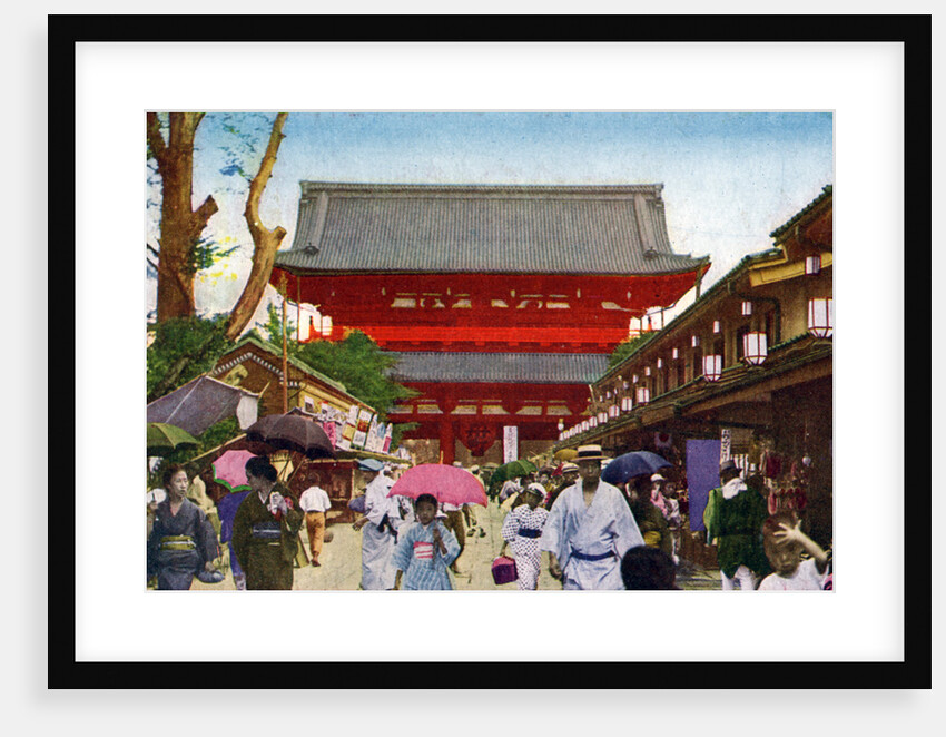 The Asakusa Kannon temple, Tokyo, Japan by Anonymous