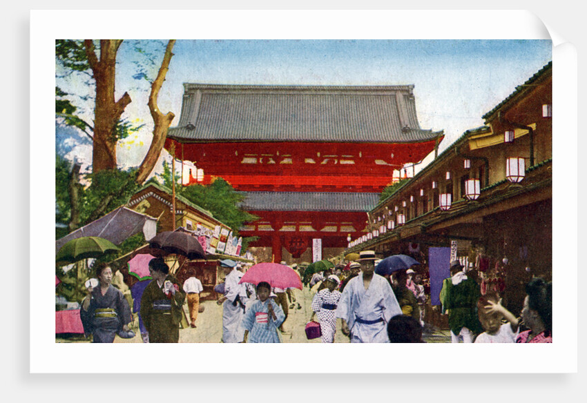 The Asakusa Kannon temple, Tokyo, Japan by Anonymous