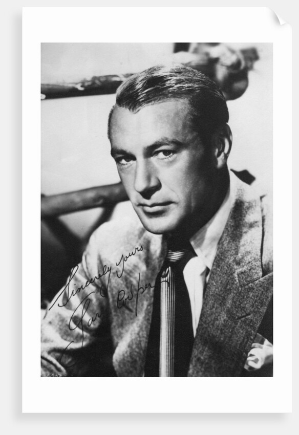 Gary Cooper, American film actor by Anonymous