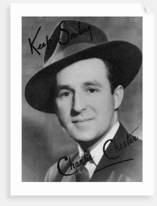 Charlie Chester, British stand-up comedian and TV and radio presenter by Montagu Watson