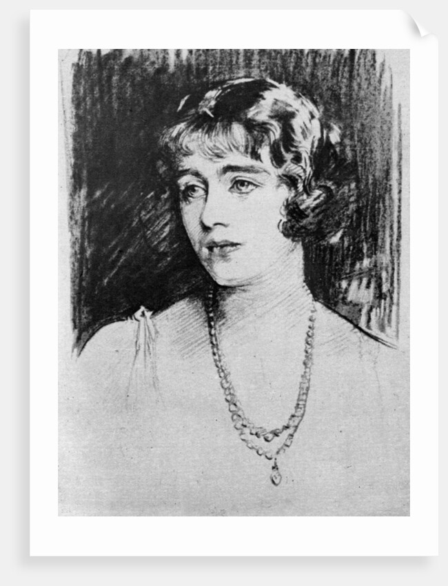 Study of Lady Elizabeth Bowes-Lyon by John Singer Sargent