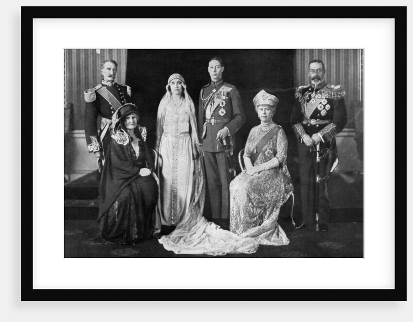 The wedding of the Duke of York and Lady Elizabeth Bowes-Lyon by Anonymous
