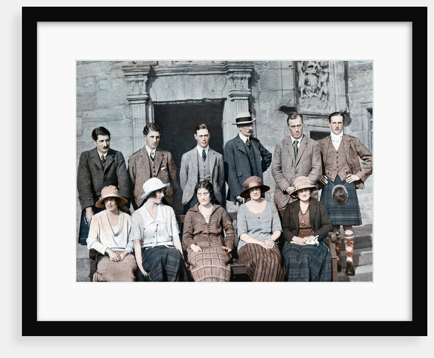 The Duke of York with the Earl of Strathmore's shooting party, Glamis Castle by Anonymous