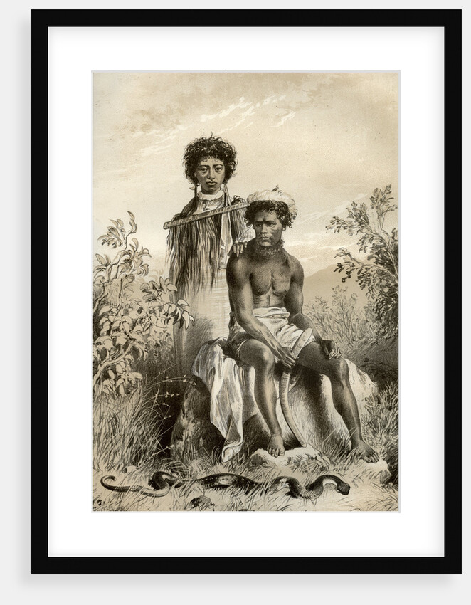 Maoris and carpet snake, New Zealand by McFarlane and Erskine