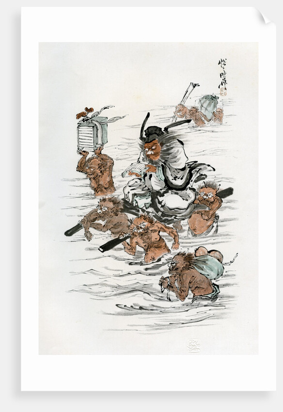 Shoki and Attendant Demons by Kawanabe Kyôsai