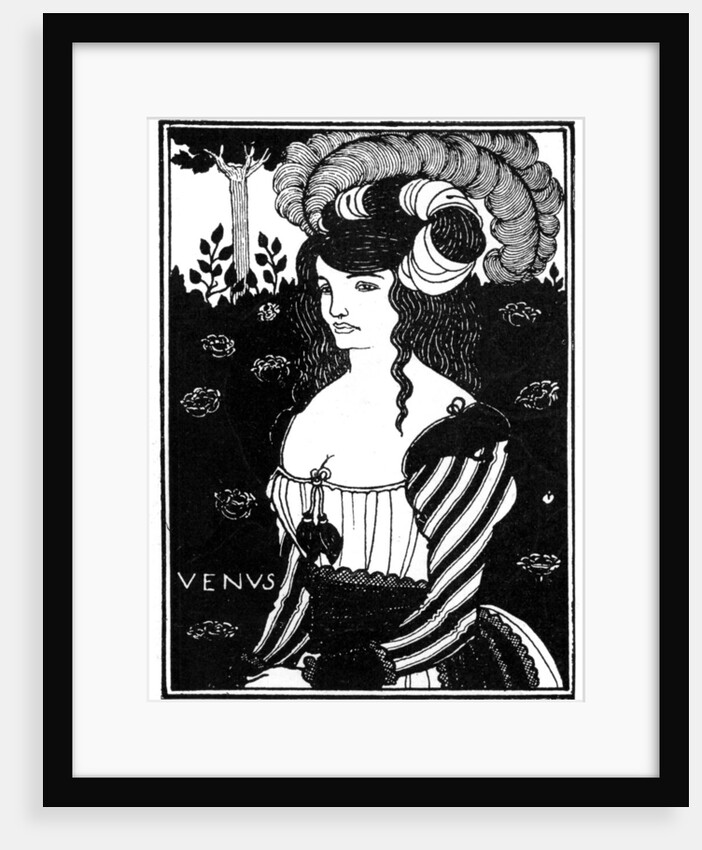 Portrait of a woman by Aubrey Beardsley