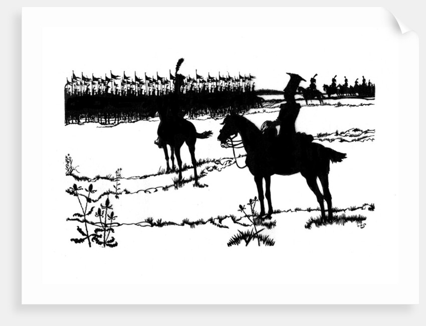 Silhouette for 'Ombres Chinoisses' from 'L'Epopee' by Caran d'Ache