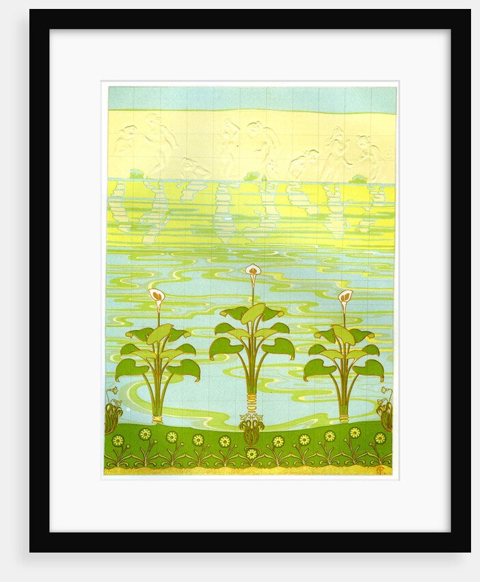 Enamelled bathroom tiles by Anonymous