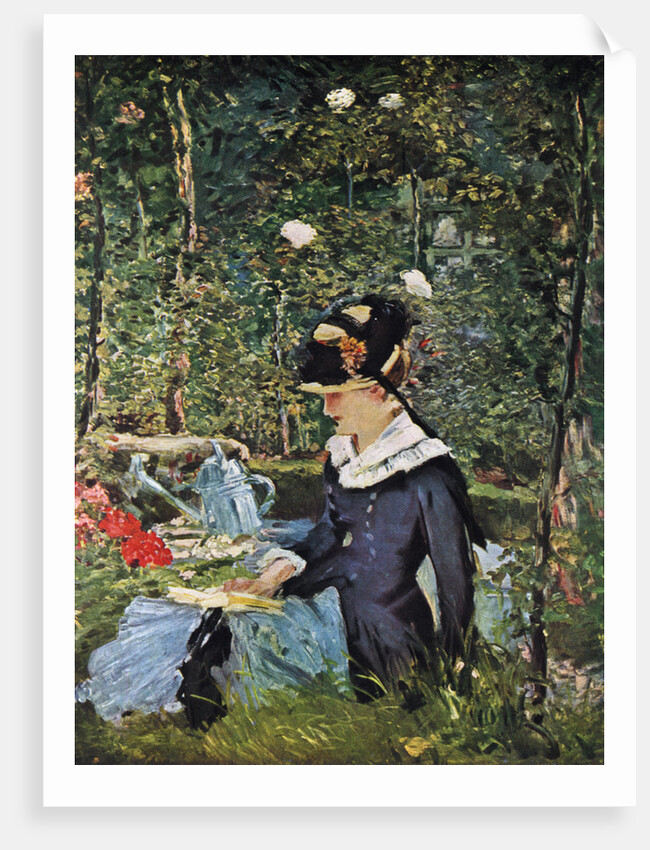Young Girl on the Threshold of the Garden at Bellevue by Edouard Manet