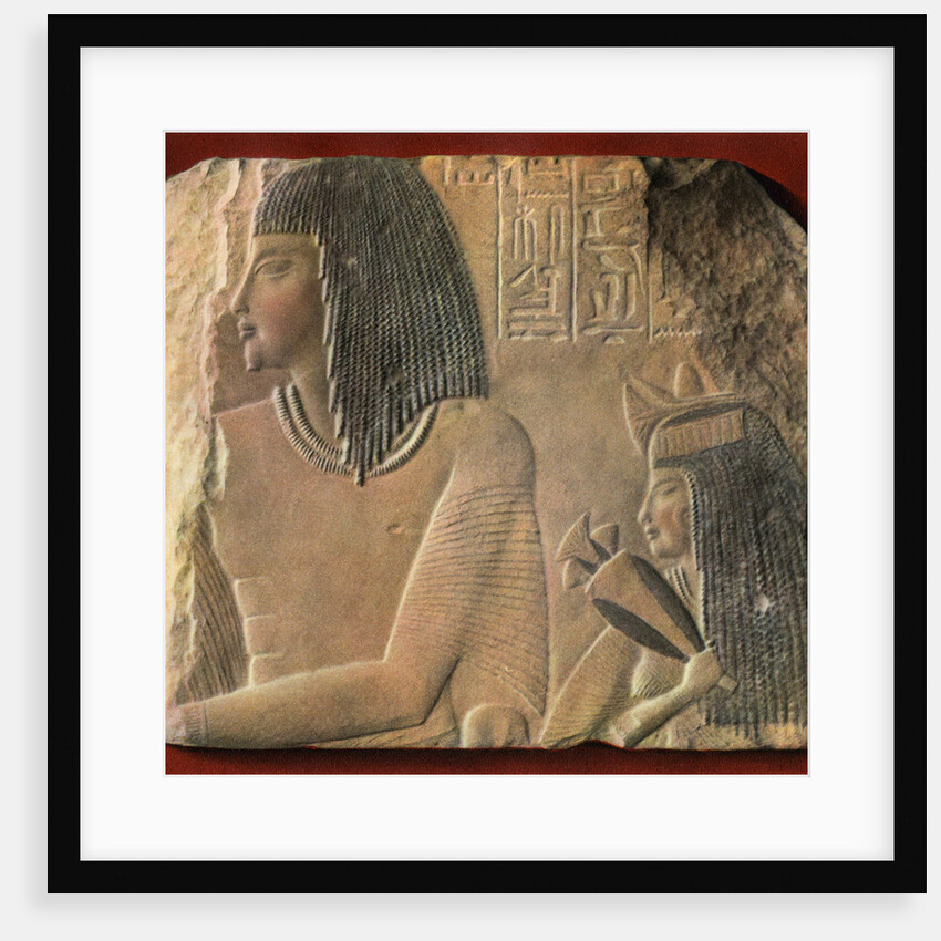 An Egyptian limestone relief, c1400 BC by Anonymous