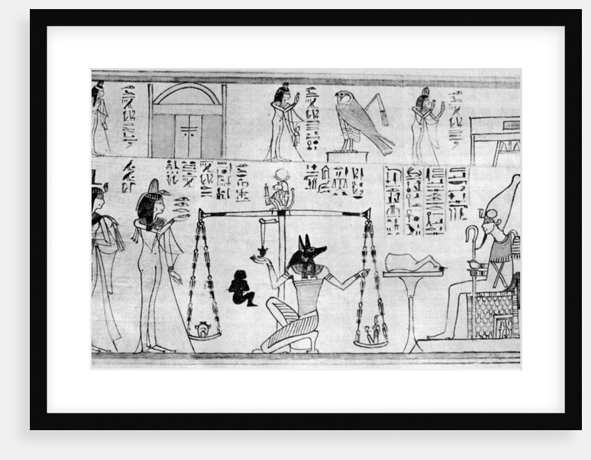'Judgement of the Dead', from the Temple of Deir-el-Bahari, Egypt, c1025 BC by Anonymous