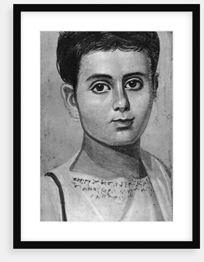 Portrait of a young boy, Al-Fayyum, Egypt by Anonymous