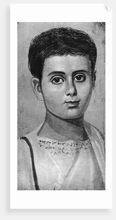 Portrait of a young boy, Al-Fayyum, Egypt by Anonymous