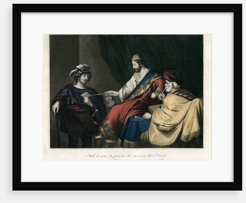 ...David wrote a letter to Joab, and sent it by the hand of Uriah by Anonymous