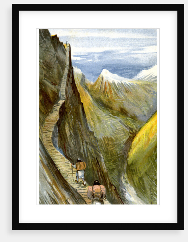 The Nerpani track, Tibet by FA Brockhaus
