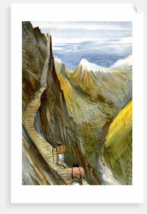 The Nerpani track, Tibet by FA Brockhaus