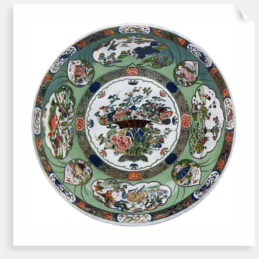A Chinese porcelain dish of the Kang-he period by Anonymous