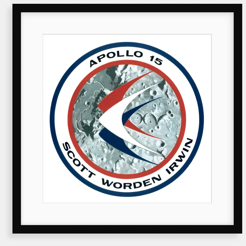 The Apollo 15 lunar mission insignia by NASA