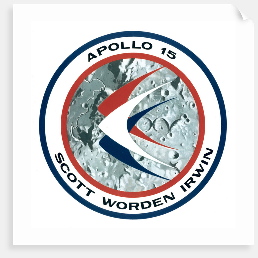 The Apollo 15 lunar mission insignia by NASA