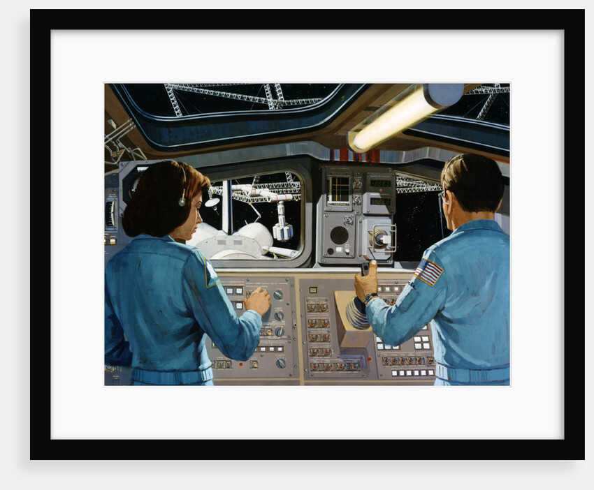 Inside a futuristic space station by NASA