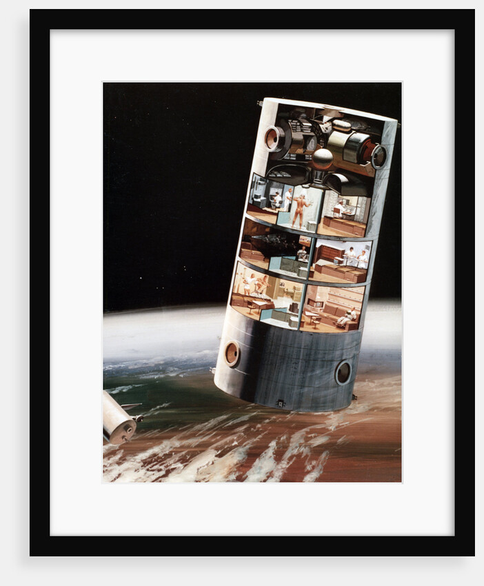 A futuristic view of living in space by NASA