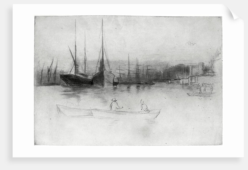 Steamboats off the Tower by James Abbott McNeill Whistler