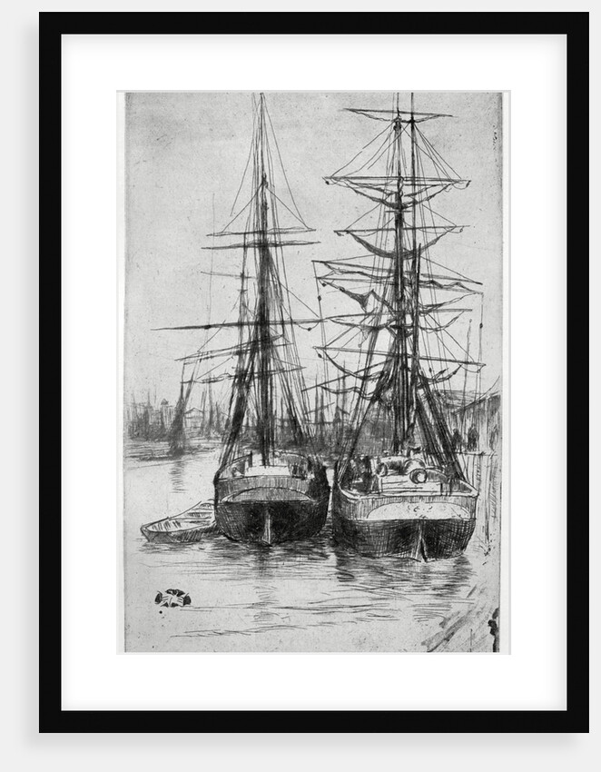Two Ships by James Abbott McNeill Whistler