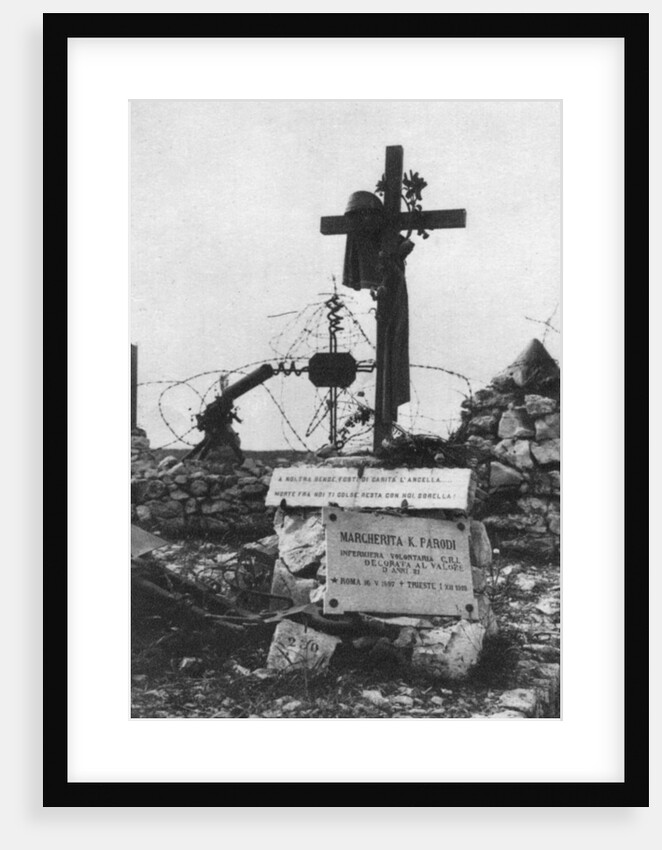 The grave of an Italian Red Cross volunteer nurse by Anonymous
