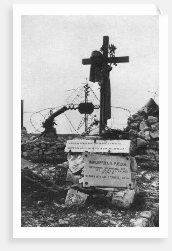 The grave of an Italian Red Cross volunteer nurse by Anonymous