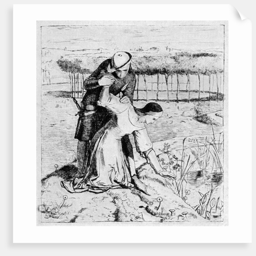 An etching in the Germ by William Holman Hunt