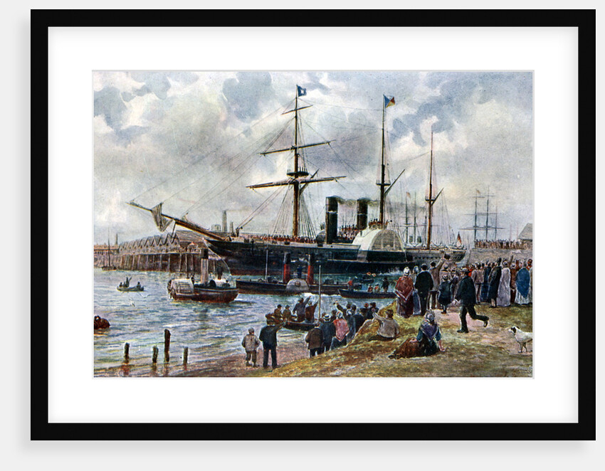 The 'Ripon' leaving Southampton with troops for the Crimea by Anonymous