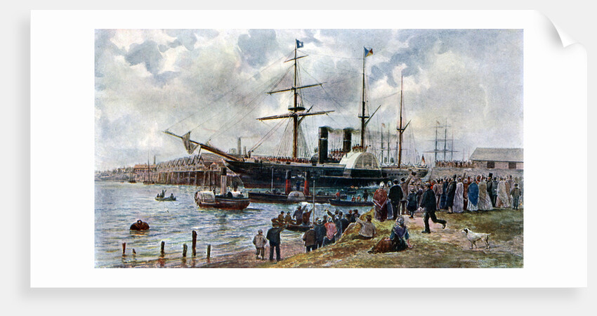 The 'Ripon' leaving Southampton with troops for the Crimea by Anonymous
